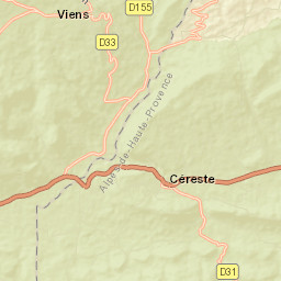 Céreste Street Map