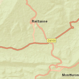 Reillanne Street Map