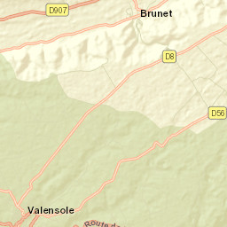 Valensole Street Map