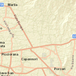 Capannori Street Map