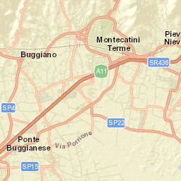 Pieve a Nievole Street Map