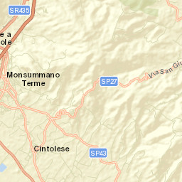 Monsummano Terme Street Map