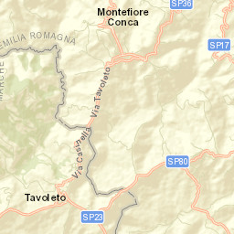 Tavoleto Street Map