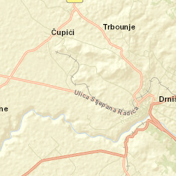 Drniš Street Map