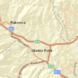 Kanton Sarajevo Street Map