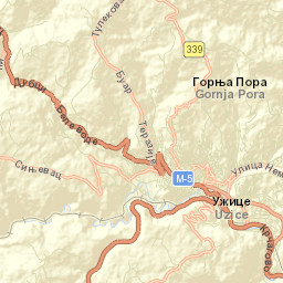 Užice Street Map