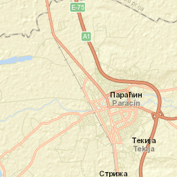 Paraćin Street Map