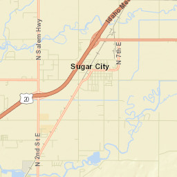 2000-2262 North Salem Road Sugar City ID Street Map