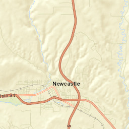 Newcastle Street Map