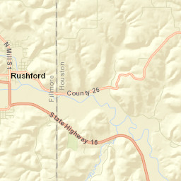 Rushford Street Map