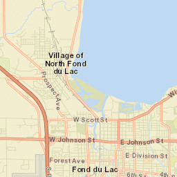 North Fond du Lac Street Map