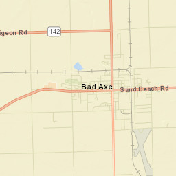 Bad Axe Street Map