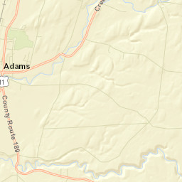 Adams New York Street Map
