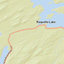 Raquette Lake New York Street Map