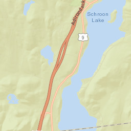 South Schroon New York Street Map