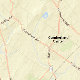 Cumberland Center Street Map