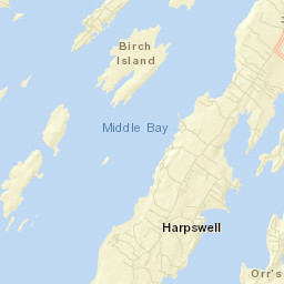Harpswell Center Street Map
