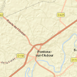 Pontonx-sur-l'Adour Street Map