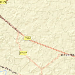 Souprosse Street Map