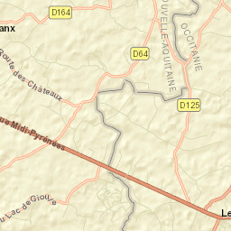 Le Houga Street Map