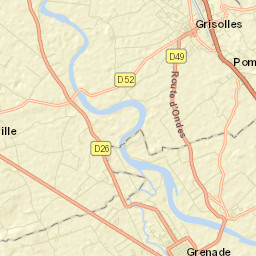 Pompignan Street Map