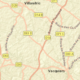 Villaudric Street Map