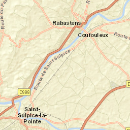 Coufouleux Street Map