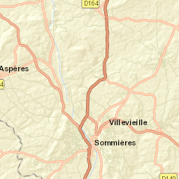 Sommières Street Map