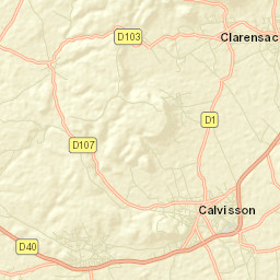Calvisson Street Map