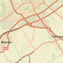 Caissargues Street Map