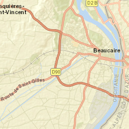 Beaucaire Street Map