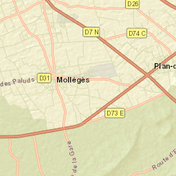 Mollégès Street Map