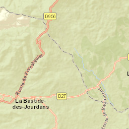 La Bastide-des-Jourdans Street Map