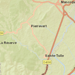 Manosque Street Map