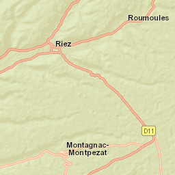 Riez Street Map