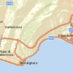 San Biagio della Cima Street Map