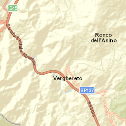 Verghereto Street Map