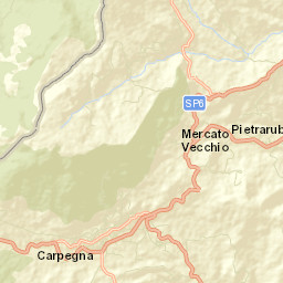 Carpegna Street Map