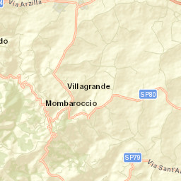 Mombaroccio Street Map