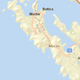 Murter-Kornati Street Map