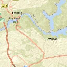 Skradin Street Map