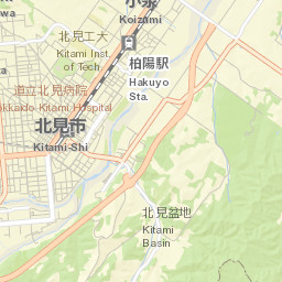 Kitami Street Map