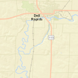 400-448 Orleans Avenue, Dell Rapids, SD Street Map