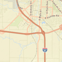 Fond du Lac County Street Map