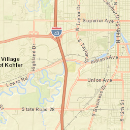 Kohler Street Map