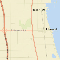 Bay County Street Map