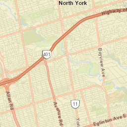 North York Street Map