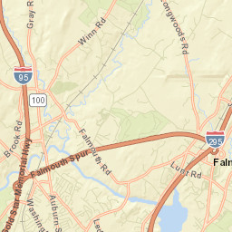 Falmouth Street Map