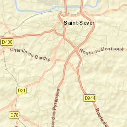 Saint-Sever Street Map