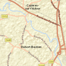 Cazères-sur-l’Adour Street Map